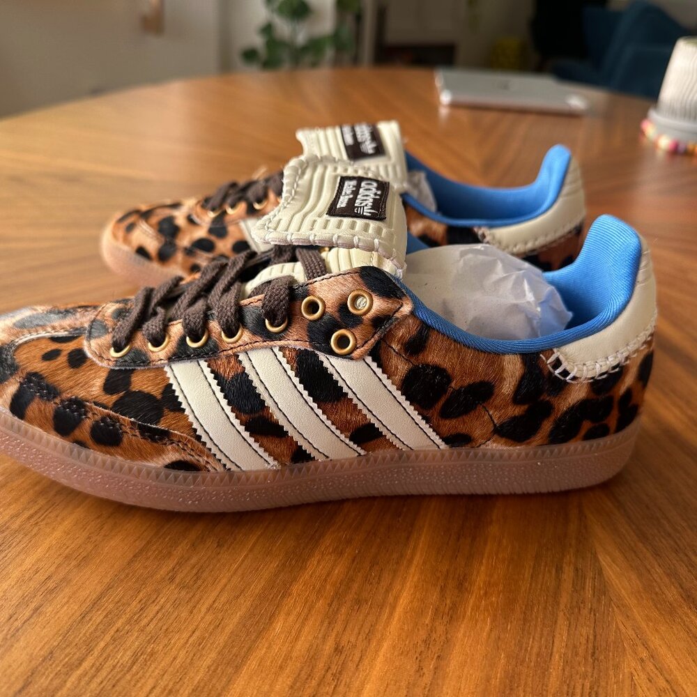 adidas x Wales Bonner Samba Pony Leopard Shoes (WB Pony Leo Samba) Size 8.5W
